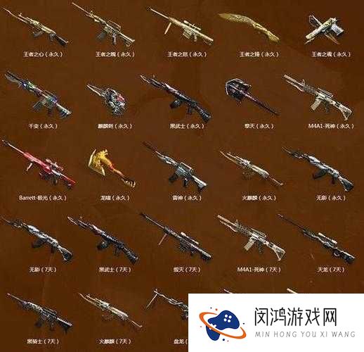 全民枪战枪械大全,枪械图鉴详解