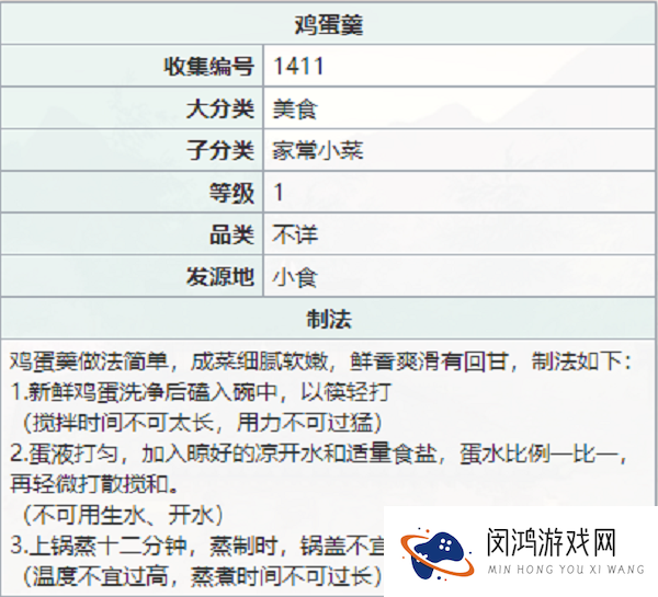 江湖悠悠鸡蛋羹怎么做
