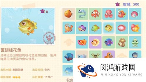 摩尔庄园手游所有鱼图鉴大全最新