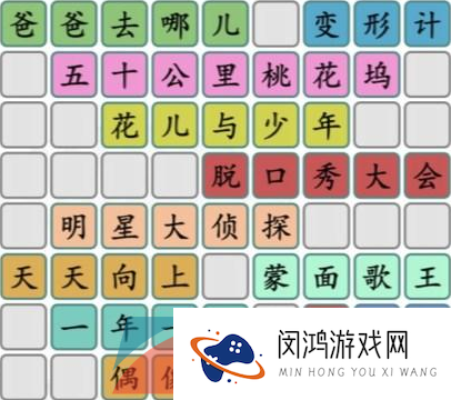 《汉字找茬王》拼出近年热门综艺2通关攻略