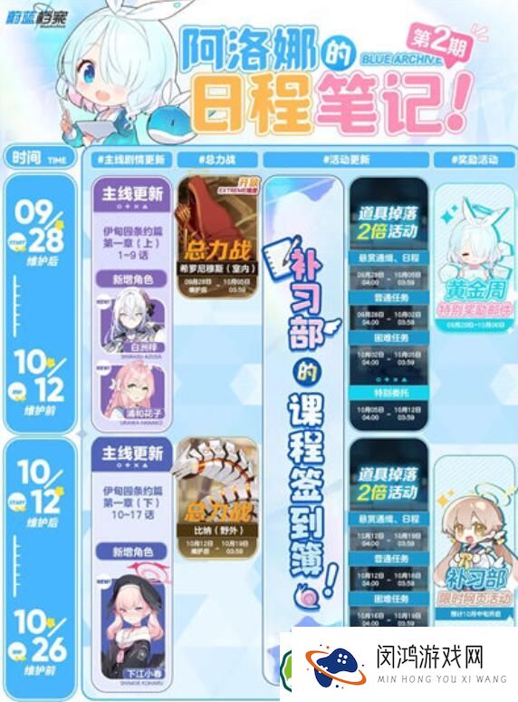 蔚蓝档案10月活动内容梳理 - 你了解了吗？