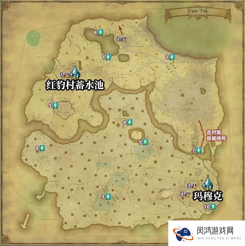 FF14亚克特尔树海风脉位置一览