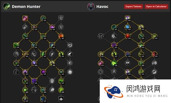 WOW11.0恶魔猎手专精天赋加点推荐