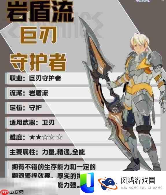 巨刃守护者岩盾流职业培养攻略
