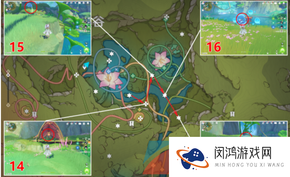 《原神》3.8蔓生溪谷南欢兴礼券收集位置