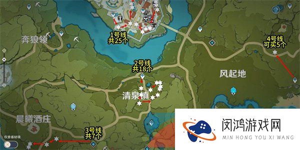 《原神》3.8慕风蘑菇最佳采集路线一览