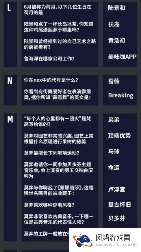 未定事件簿燃动潮流夜问题答案大全最新